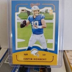 Chargers Justin Herbert Rookie Card