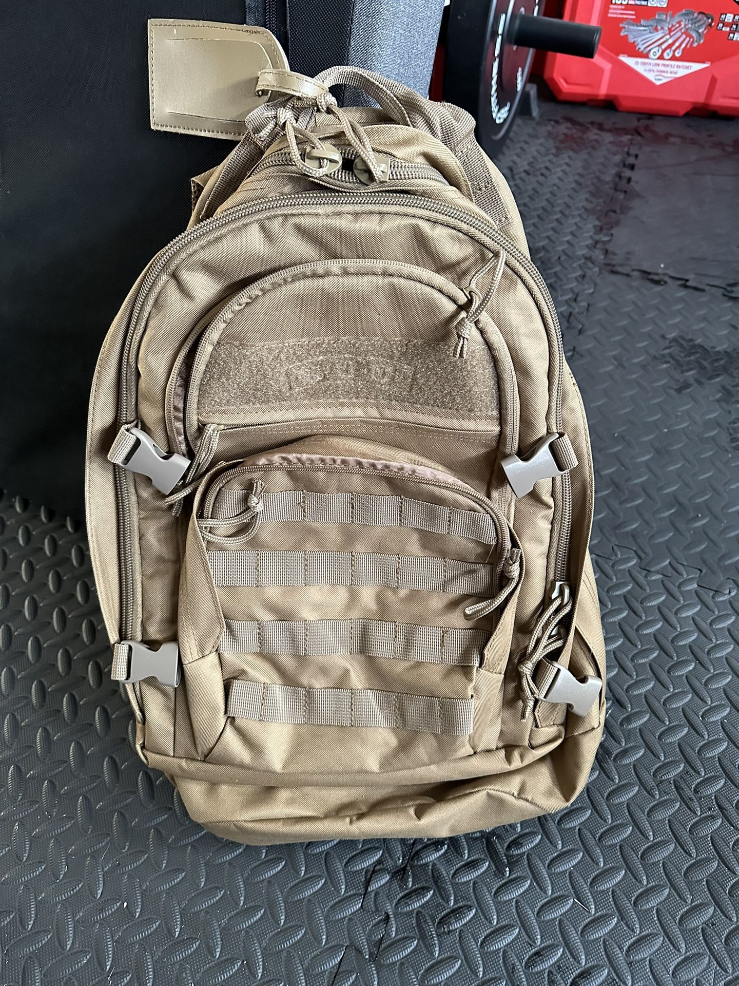 Black And Khaki Military Backpacks