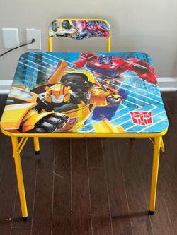Boys’ Cool Transformers Table & Chair