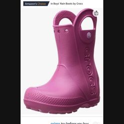 Rainbows/croc, rain, boots/pink rain boots