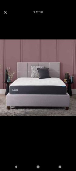 New in box
Lucid® 10" Medium Gel Memory Foam Mattress – Bamboo Charcoal & Cooling Gel – Fiberglass Free – Bed in a Box – CertiPUR-US® Certified – Twin