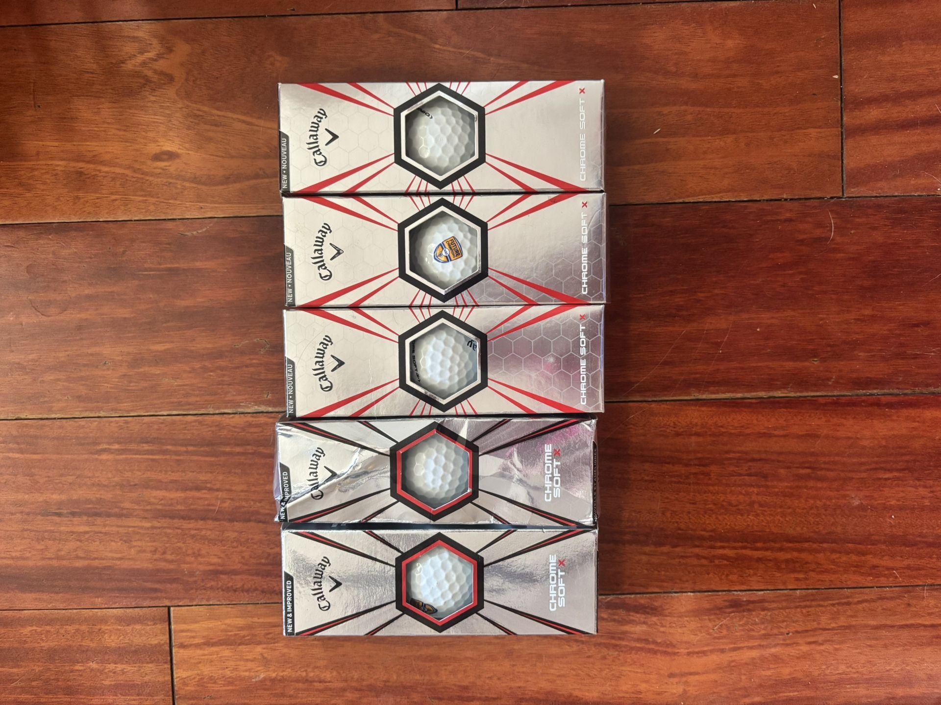 5 sleeves callaway chrome soft x golf balls