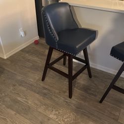 Navy Blue Barstool 