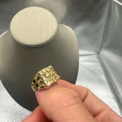 Gold Nugget Ring 