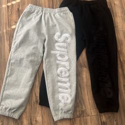 (Sold Separately/Not the price for both)Men's Supreme Satin Appliqué Sweatpant
