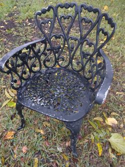 Metal garden chair $200