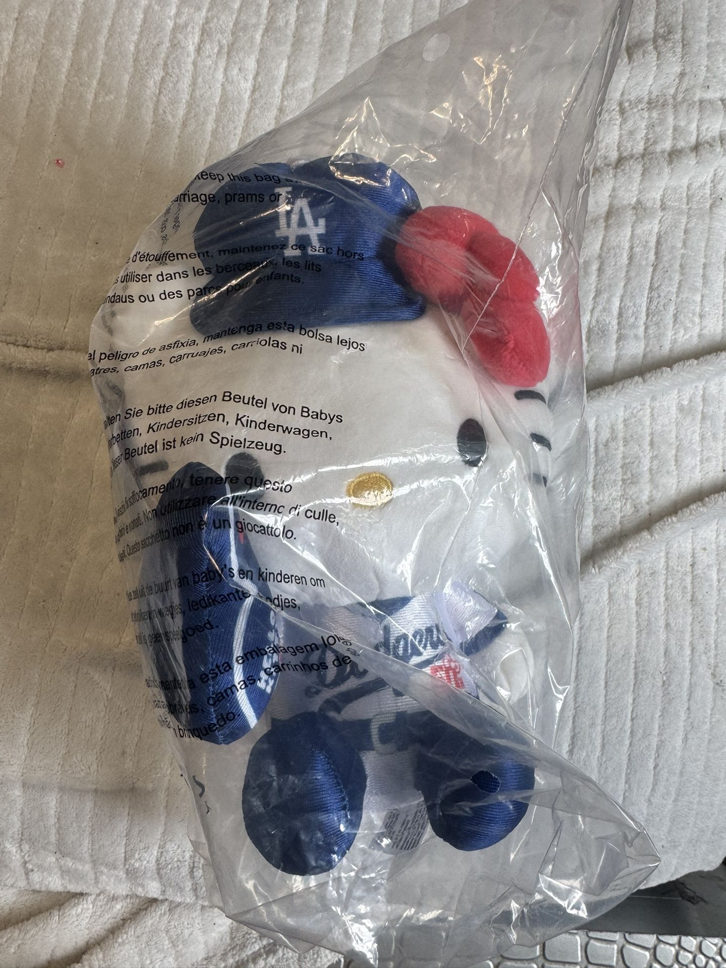 Hello Kitty Plushie Los Angeles Dodgers