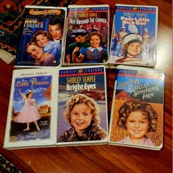 Classics SHIRLEY TEMPLE VHS Tapes 6 Total