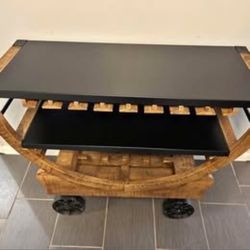 Restoration Hardware Coffee /wine Cart