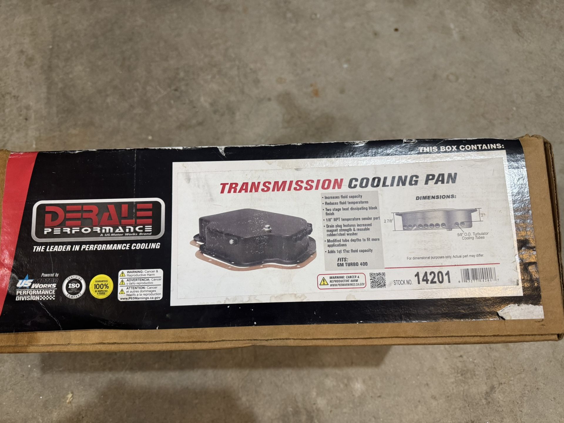 Derale Transmission Cooling Pan 14201