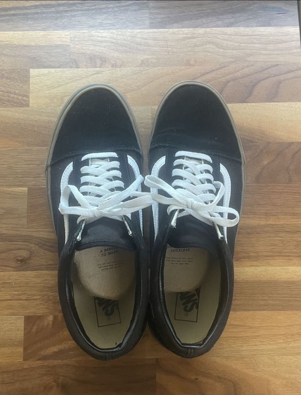Mens Old Skool Vans Black Gum Size 12