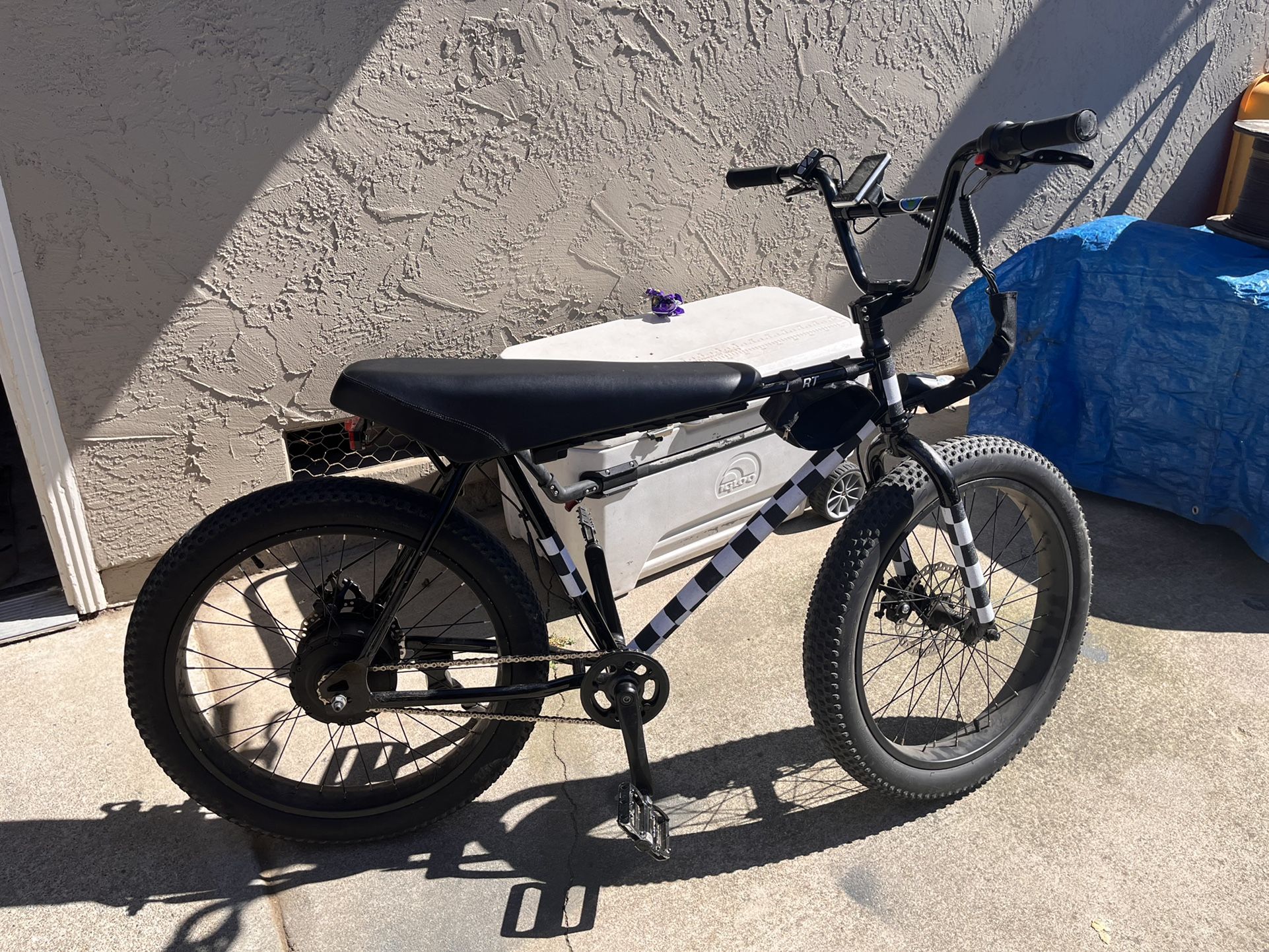 crew dart electric bmx, black, 29 inch