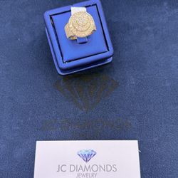 Ring Gold 10k Diamonds Real 