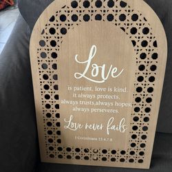 Love Is Quote Sign 