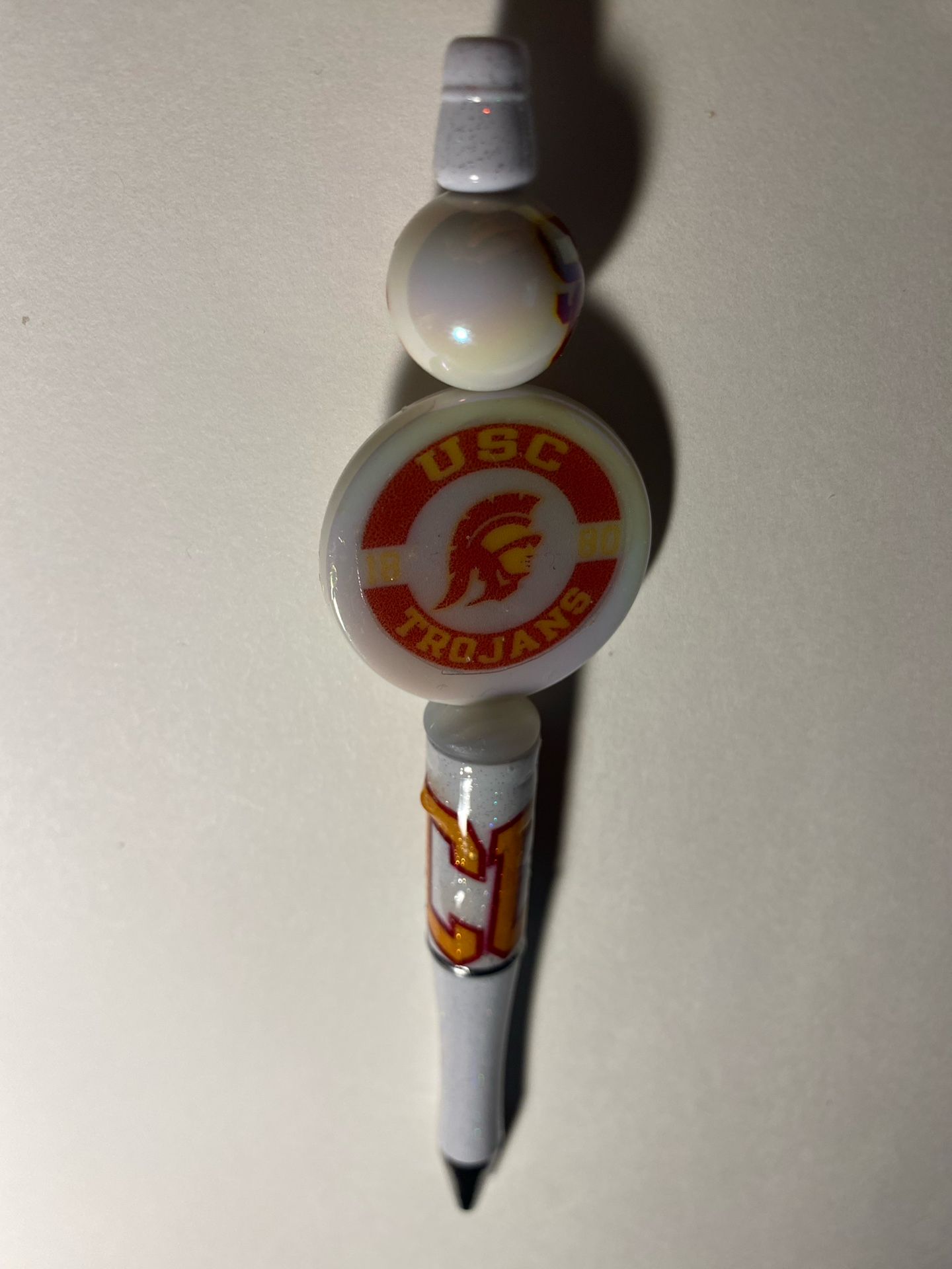 USC Trojans beaded pen