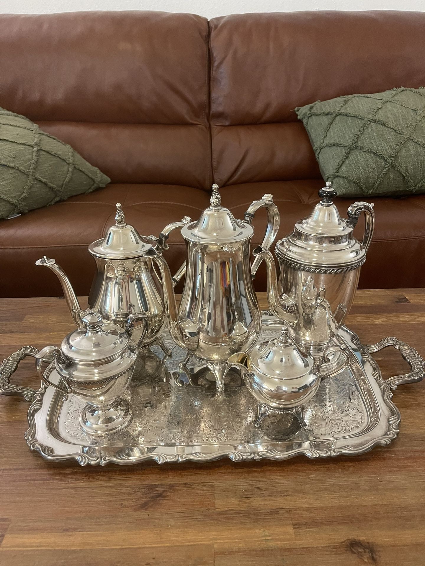 Friedman, Rogers & S.F Co. Full Set Silver Tea Service 8 Pieces
