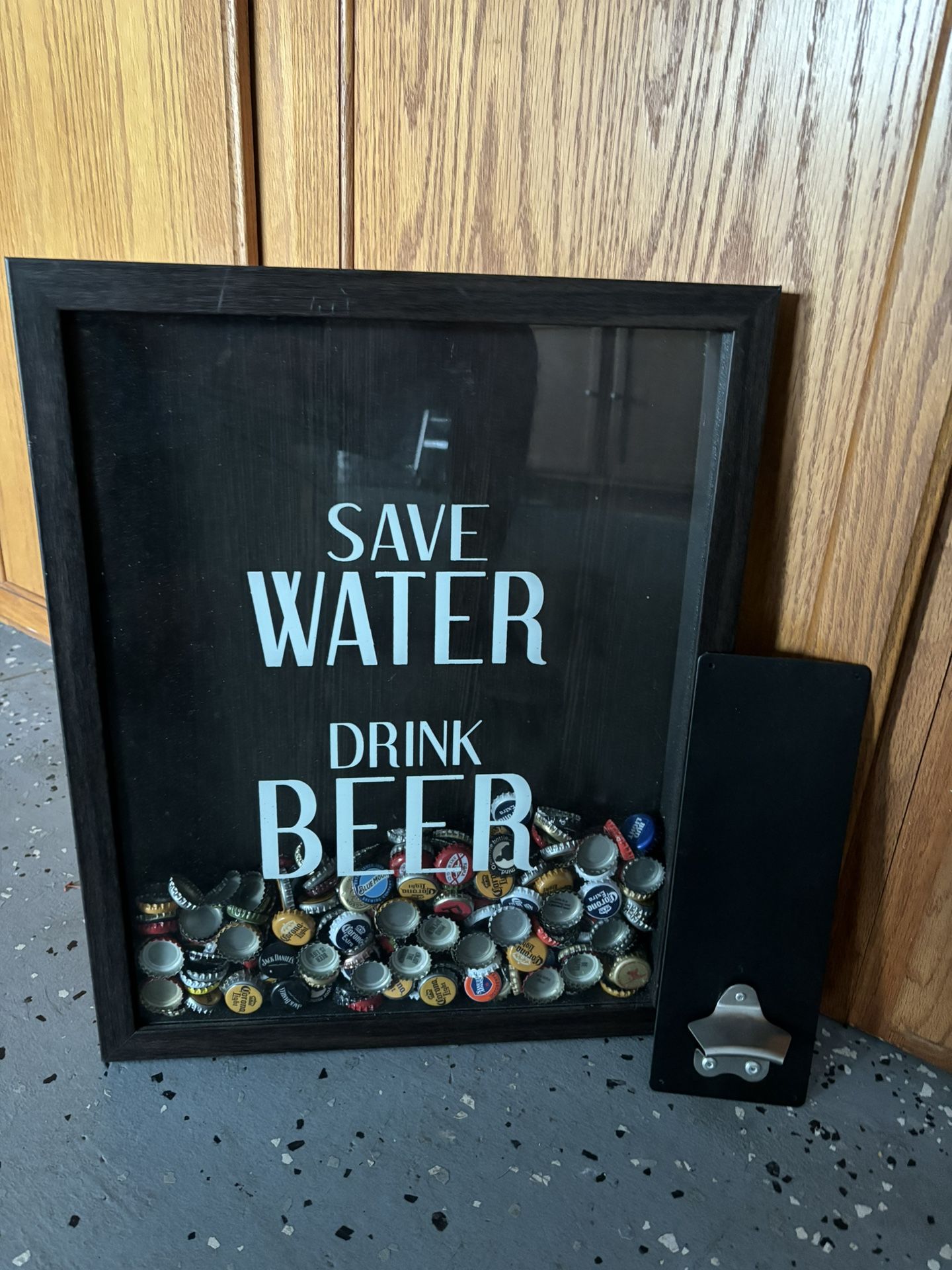Shadow Box Bottle Cap Holder 