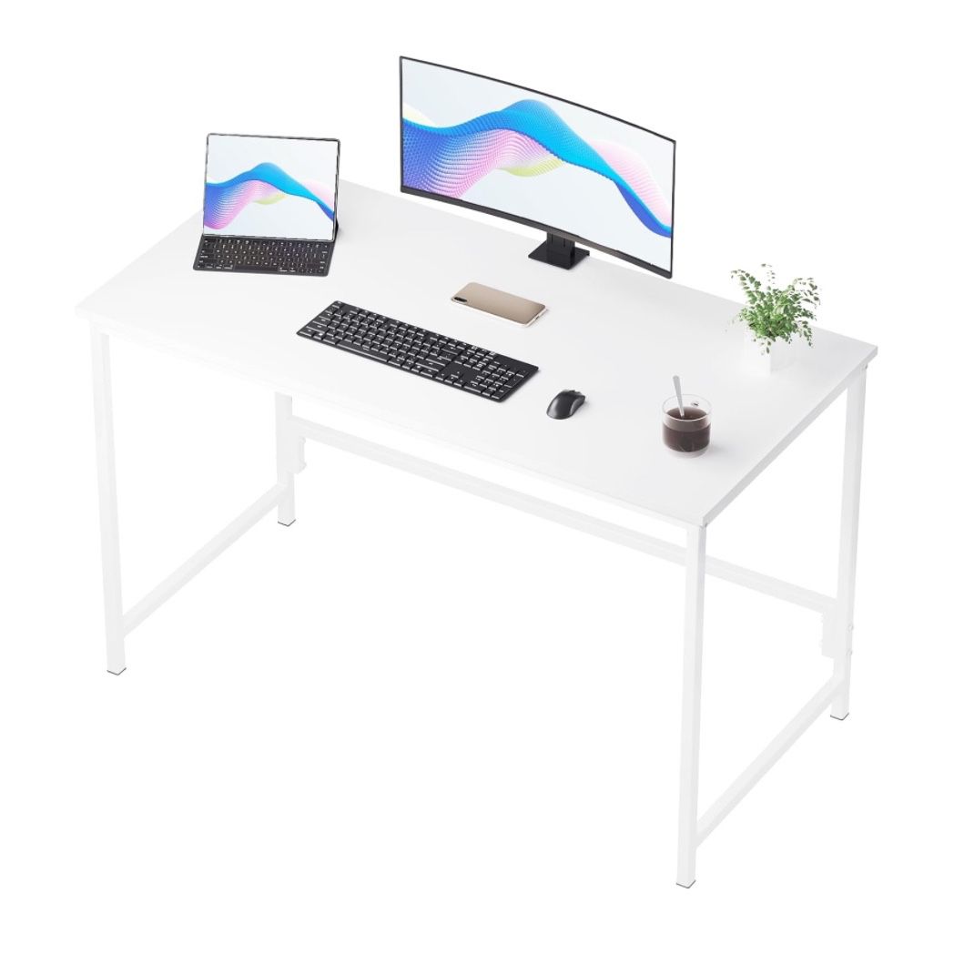 46 Inch Computer Desk for Small Spaces, Home Office Desk for Bedroom, Modern Simple Style Desk, Writing Study Work Table