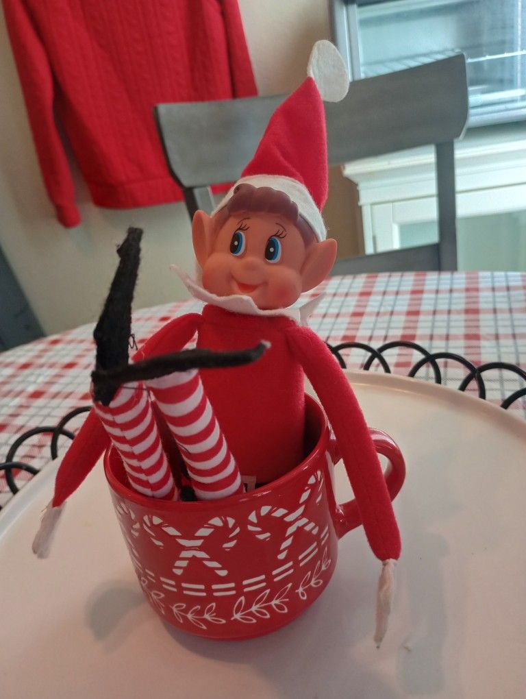 New Christmas Elf With Boxer Shorts Velcro On Hands