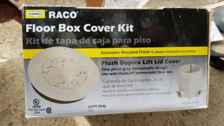 Floor Box Kit Concealed Receptacle / Ploge Para Piso