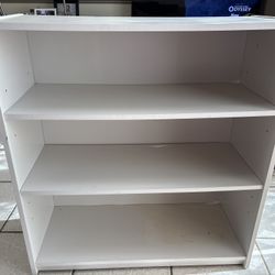 IKEA Three Shelves White Bookshelf 