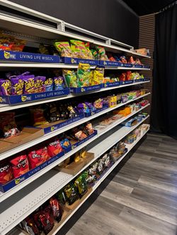Commercial Store Shelving With Inventory