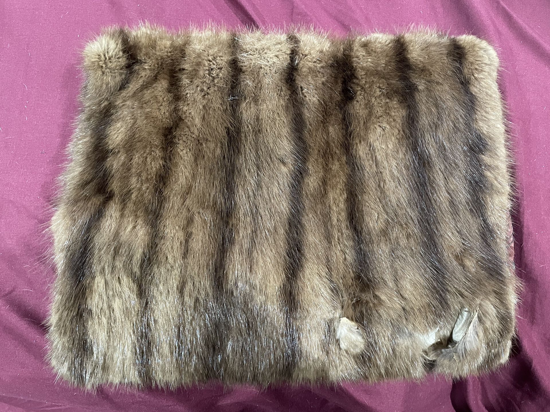 Vintage Mink Fur Muff with Zipper Pocket, Mink Muff, Fur Muff, Hand Warmer, Ladies Mink, Vintage Fur Hand Warmer