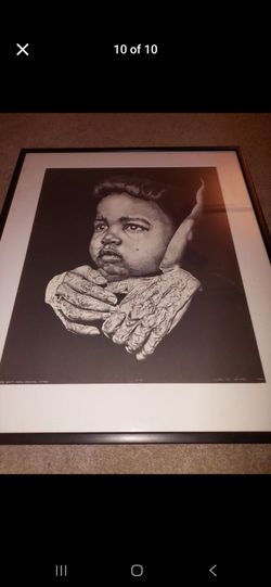 Black History Artwork Black Culture Framed Wall Art Painting Print RARE Artist Proof AP African Heritage Curtis G Woody Life Aint Know Crystal Stare 1