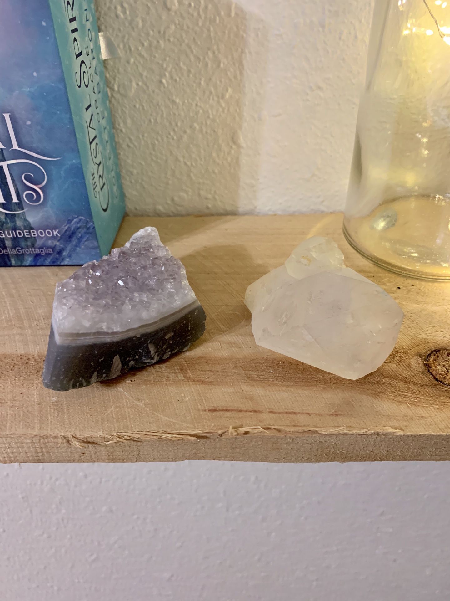 Amethyst & Clear Crystal Quartz Raw Healing Crystal