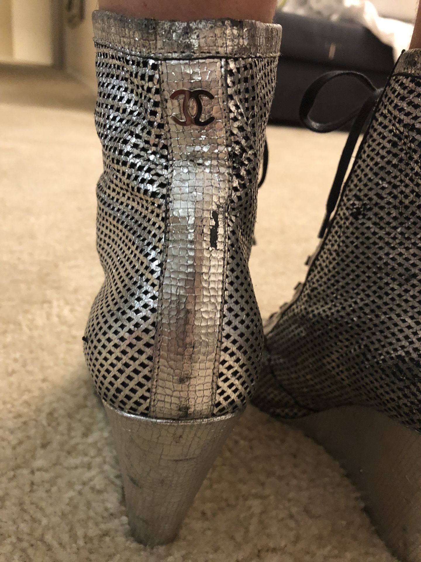 Authentic CHANEL Spring 18 booties (39.5)