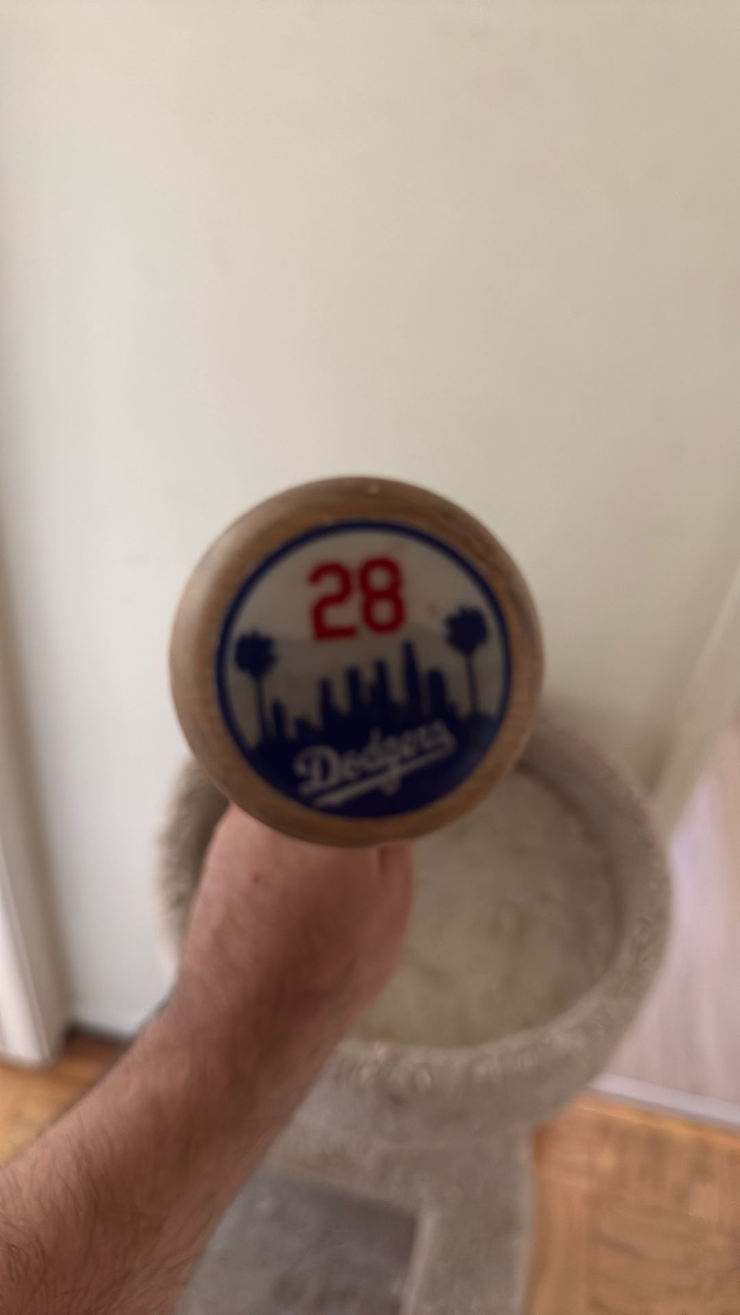 Used Dodger Baseball Bat