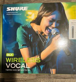 Shure BLX288/Beta 58A Wireless Microphone - Black   BLX288/B58 UHF