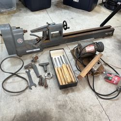 Rockwell Delta Lathe + Extras