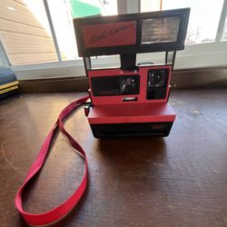 UNTESTED Polaroid 600 Cool Cam Red & Black with Strap Instant Camera 