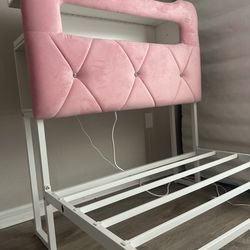Pink twin bedframe