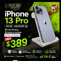 🔥 iPhone 13 Pro 128GB 🔥💲 ONLY $389