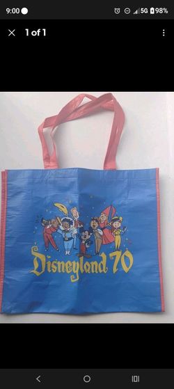 New Disneyland 70th Anniversary Magic Key Holder Exclusive Tote Bag Mickey Mouse