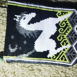 Hand-beaded Card & Bill Purse