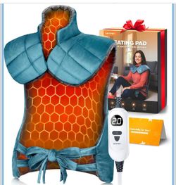 New-Graphene-Infused Heating Pad with 3X Deeper Back Relief, 30% Heavier Weighted Heating Pad for Neck and Shoulders and Back, 25"x35" Large Electric