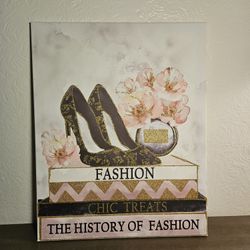 The History Of Fashion Canvas Print Hanging Wall Art