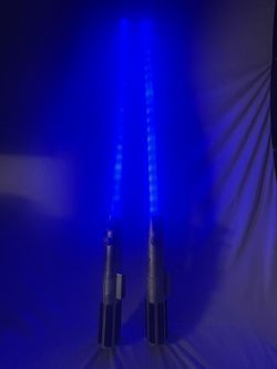 Star Wars Lucasfilms Light Saber Anakin Skywalker 34” Blue Lot Of 2