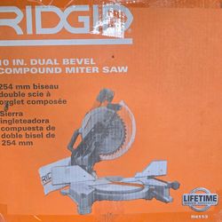 RIDGID 10-Inch Dual Bevel Compound Miter Saw (Model R4113)