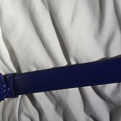 VERSACE BLUE MADUSA BELT