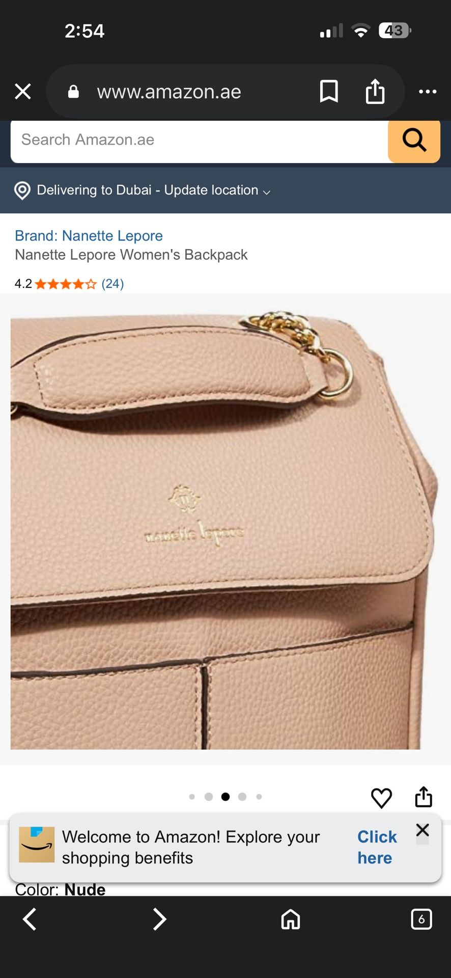 Nanette Lepore Backpack Purse