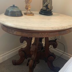 Antique Marble Top Table 