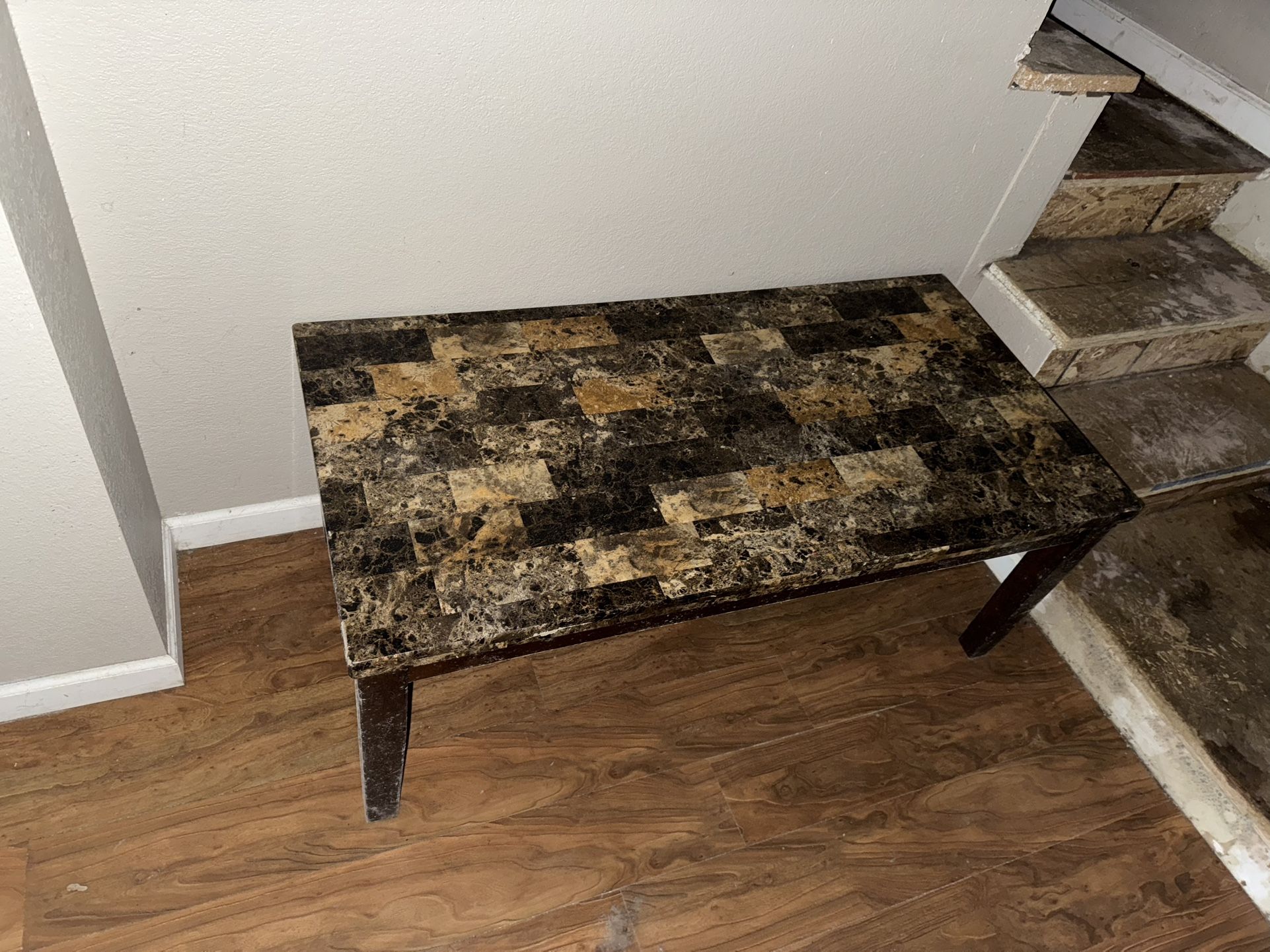 Stone Top Coffee Table Set