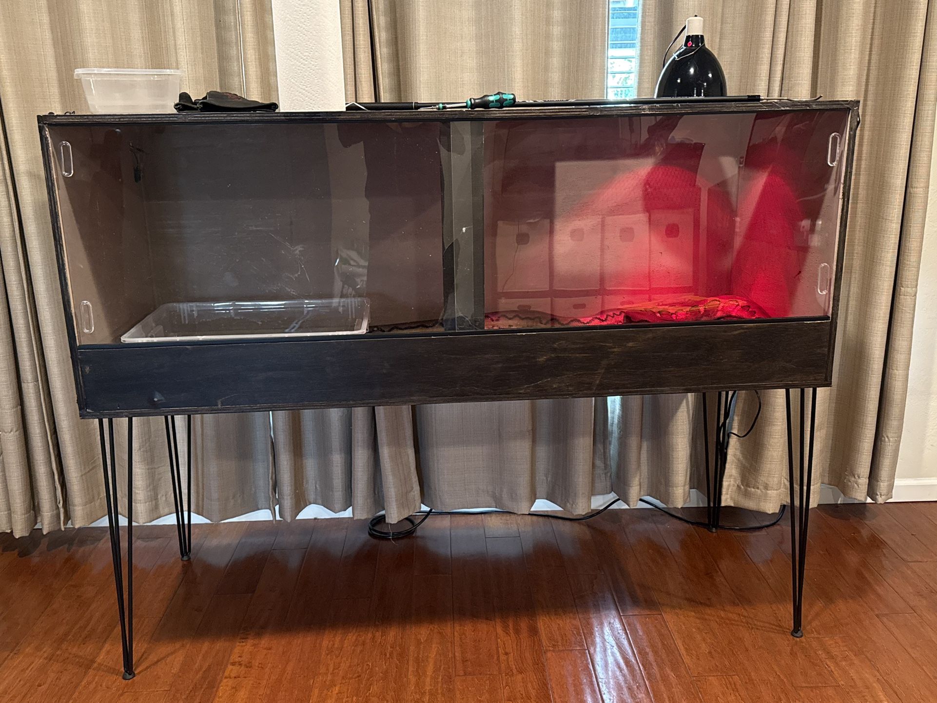 Custom wood reptile enclosures