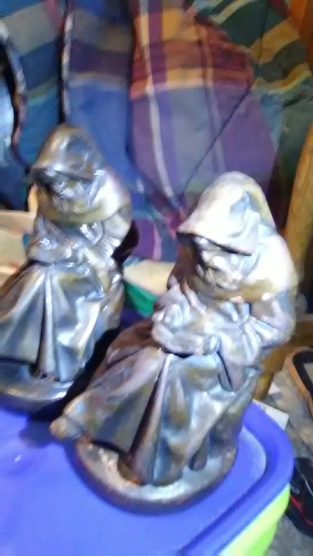 Vintage Reading Monk Bookends from the 1920s.