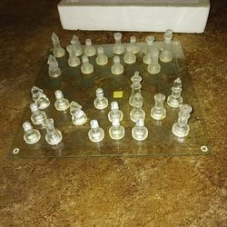 Glass Chess Set