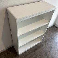 White bookshelf